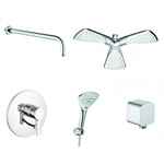 soffione + braccio doccia + incasso + presa d^acqua + doccetta fizz - Edil Casa | Arredo bagno Termoarredi, Design di interni